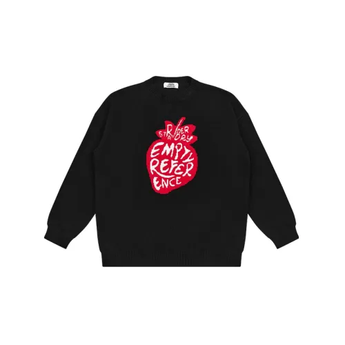 EMPTY REFERENCE Sweaters Unisex Black