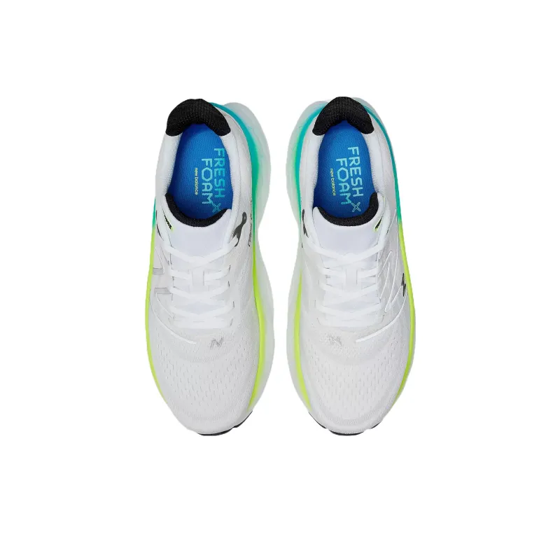 New Balance Fresh Foam X More V4 White Green-3