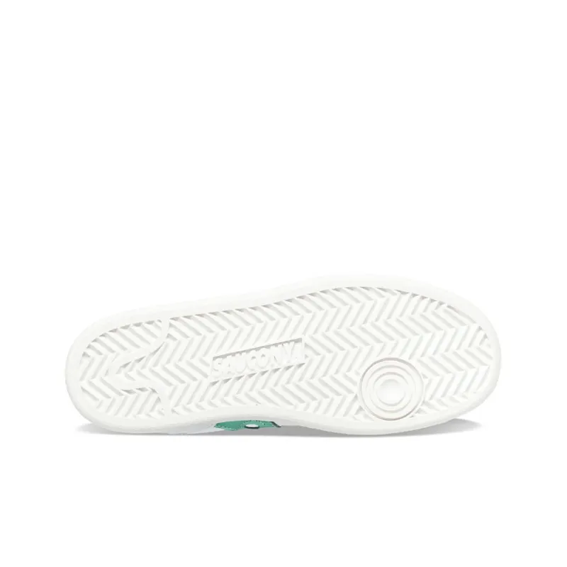 saucony Women's Jazz Court Metallic 'White Green'-4