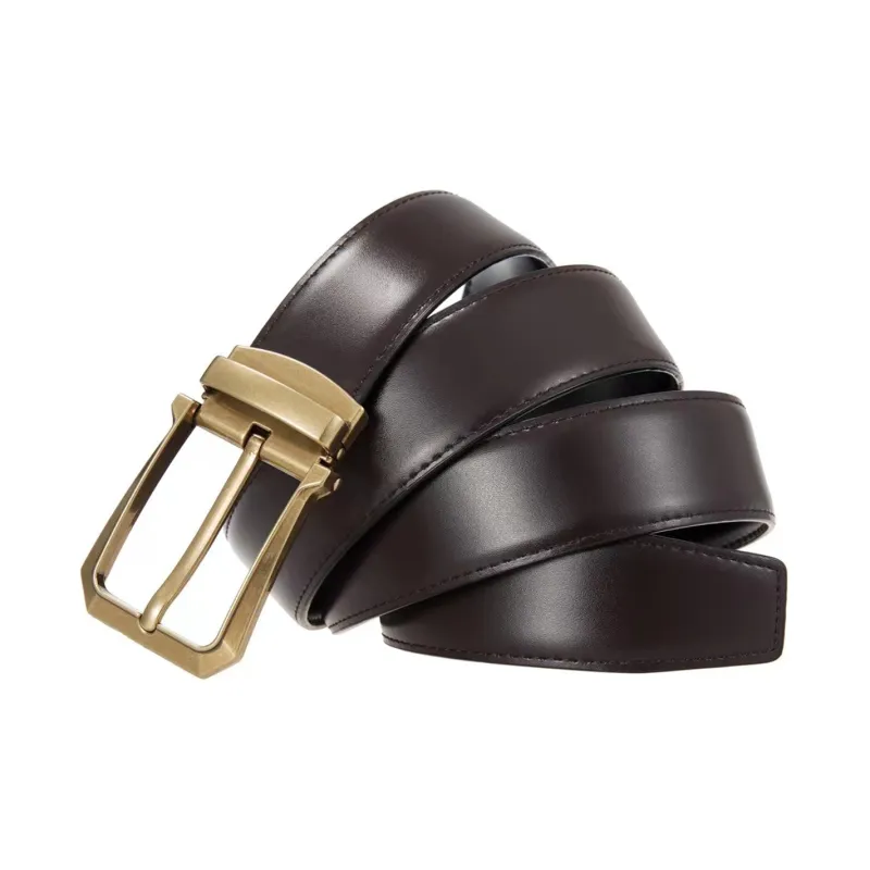 ALIEN BANG Cow Leather Leather Belts Men's 3.5CM-2