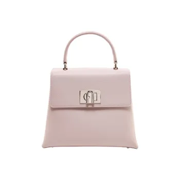 Furla 1927 Collection Leather Shoulder Bag Crossbody Bag Handbag Medium Size Women's Pink