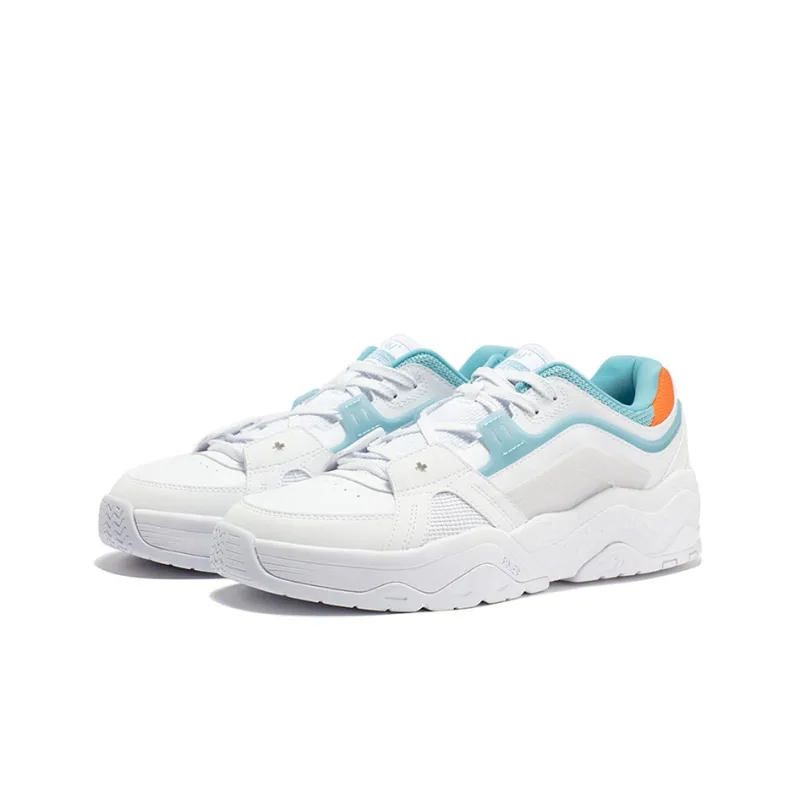 361° Bang Rebound Technology Slip Resistant, Abrasion Resistant, Breathable Low Top Skateboard Shoes Men's White Blue-2