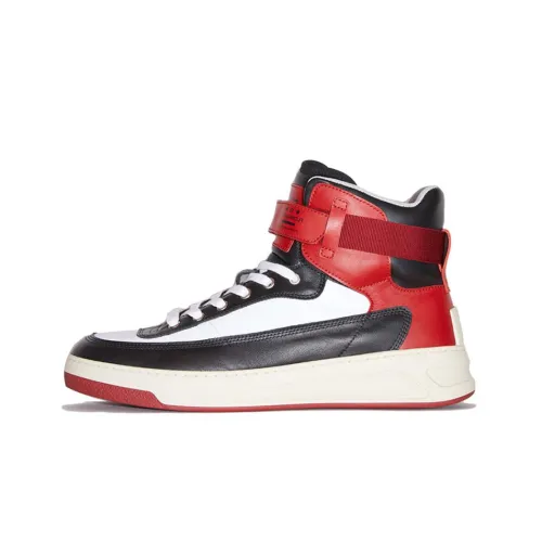 Acne Studios Skateboard Shoes Women's High-Top Black/Red/White