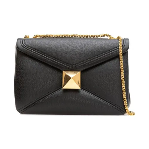 Valentino Calfskin Portable Crossbody Bag Shoulder Bag Women's Black