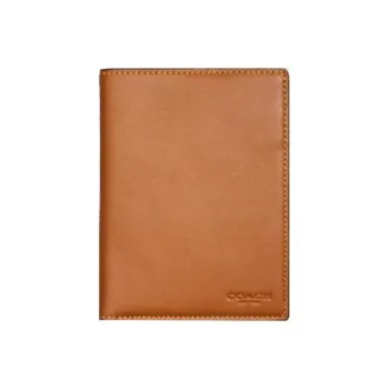 COACH Glove Tanning Document Bag Passport Holder Mini Unisex Saddle