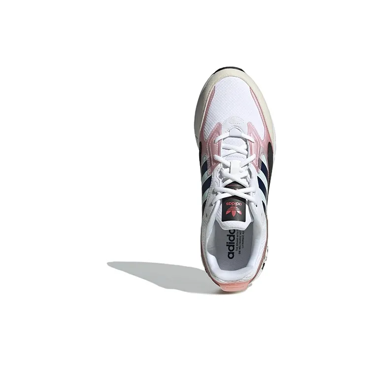 Adidas Originals ZX 1K Boost 2.0 Anti Slip And Wear Resistant Lightweight Low Top Casual Shoes Men's White Black Pink-4