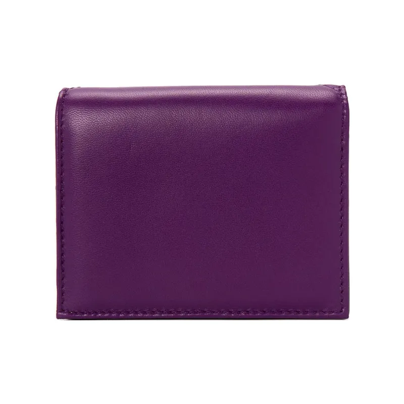 Valentino ROMAN STUD Embossed Nappa Cow Leather Card Holder Wallet Women's-1