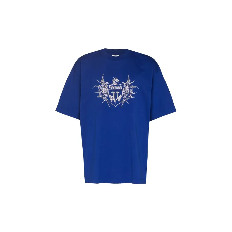 Vetements T-Shirts Men Blue-0