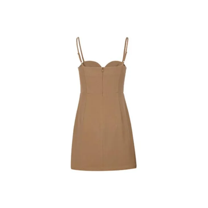LOFT SHINE Sleeveless Dresses Women's Khaki-1
