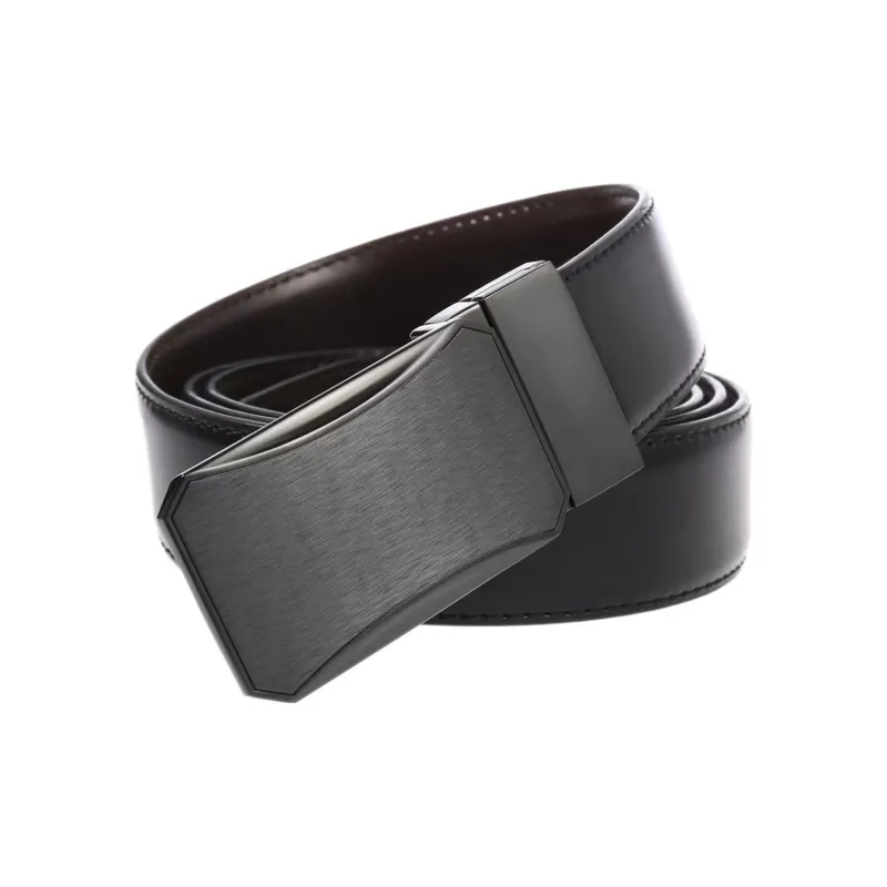 ALIEN BANG Cow Leather Leather Belts Men's 3.5CM-1