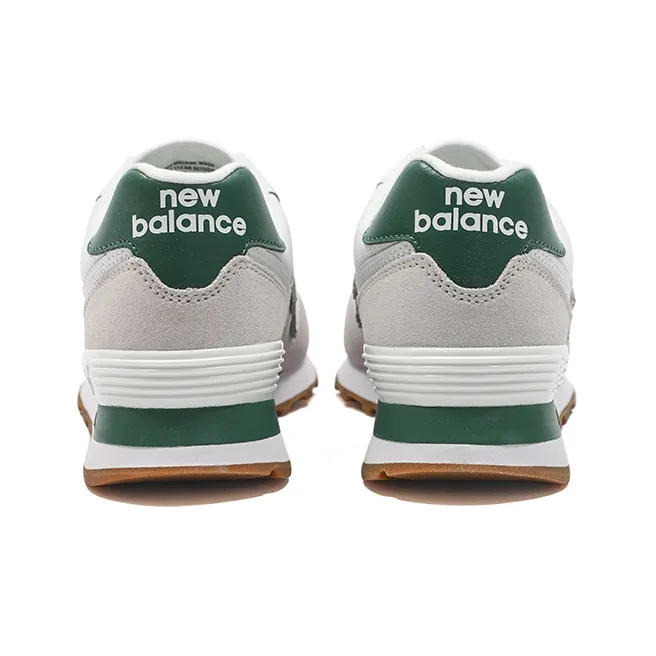 New Balance 574 White Green Gum-3