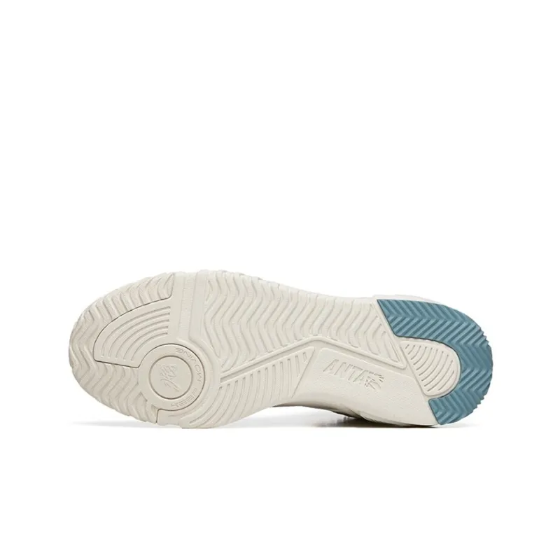 Anta Flame Durable Warm High-Top Skateboard Shoes Men's Gray-5