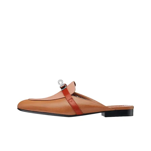 HERMES Closed Toe Slippers Women's