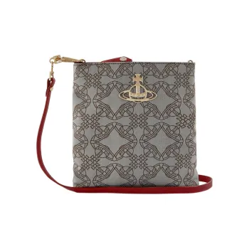 Vivienne Westwood SQUIRE Polyester Shoulder Bag Crossbody Bag Men's Gray
