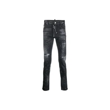 DSQUARED 2 Skater Rhinestone embellished Skinny Jeans