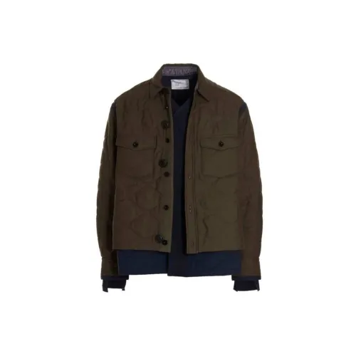 Sacai Jackets Men Green