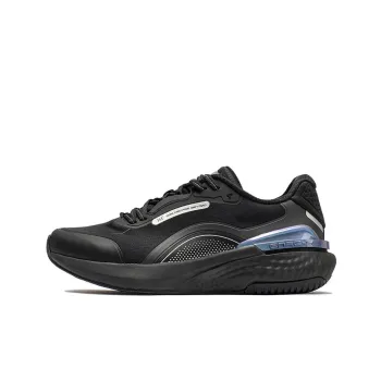 361° E Rong Technology Cushioned Rebound Water Resistant Low Top Running Shoes Men's Obsidian Black