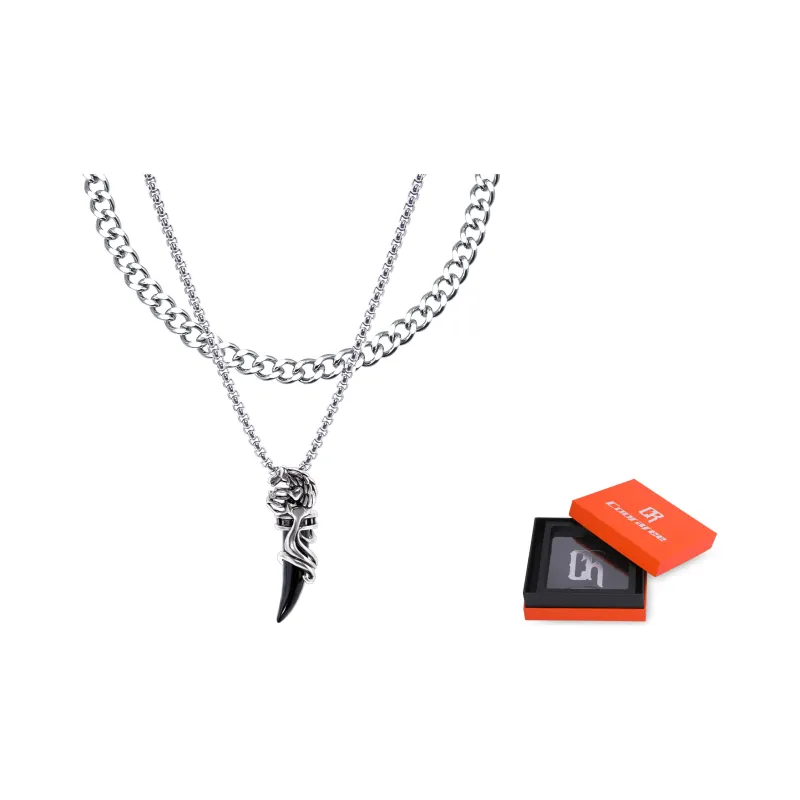 Cooraree Necklaces Unisex Silver-0