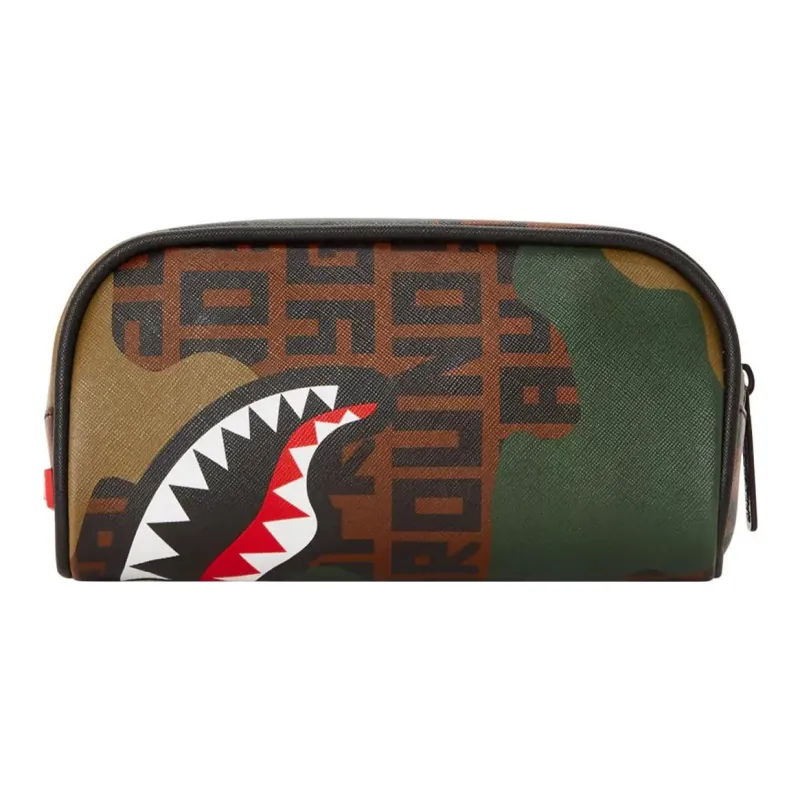SPRAYGROUND PVC Clutch Makeup Bag Unisex Camouflage-1