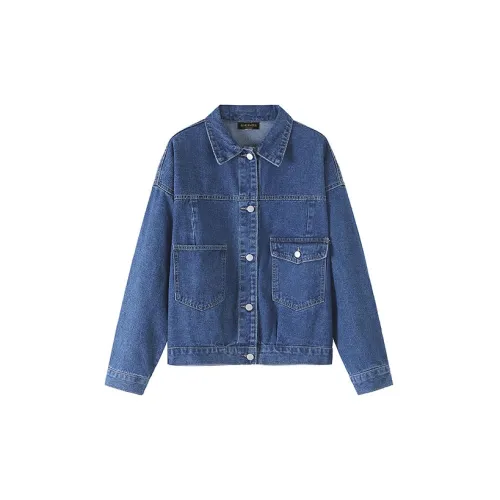 LOKUINTUS Denim Jackets Women's Blue