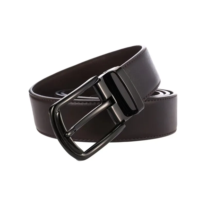 ALIEN BANG Cow Leather Leather Belts Men's 3.5CM-1