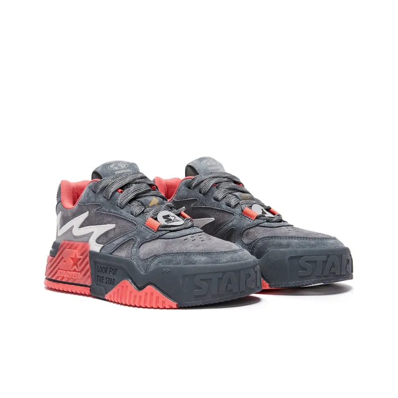 Staple X STARTER Skateboard Shoes Men Low Top Black/Gray-2