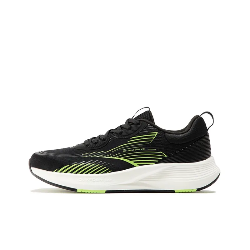 361° Feather Running Shoes Men's Black Green-0