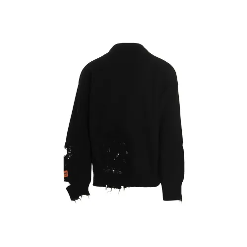 HERON PRESTON Shredded Knit Crewneck 