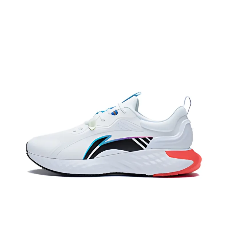 LiNing Cloud Shield Anti Slip Wear Resistant Low Top Sports Casual Shoes Standard White-0