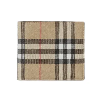 Burberry Vintage Check Bifold Wallet Beige/Black