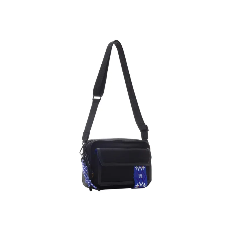LiNing Fabric Camera Bag, Shoulder Bag, Crossbody Bag Large Size Unisex Black-2