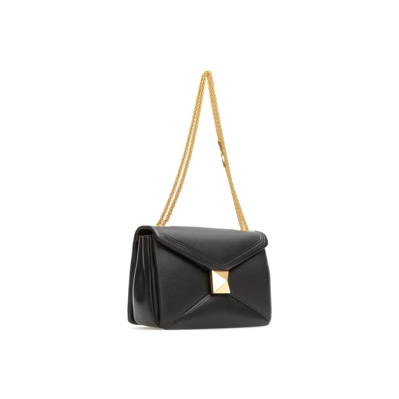 Valentino Calfskin Portable Crossbody Bag Shoulder Bag Women's Black-2
