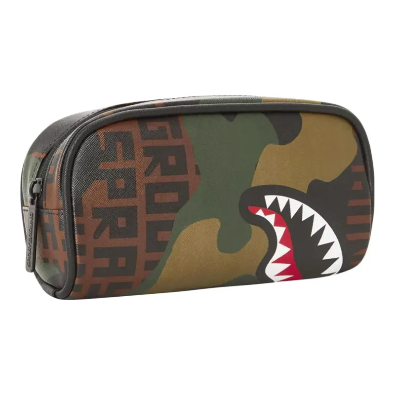SPRAYGROUND PVC Clutch Makeup Bag Unisex Camouflage-3