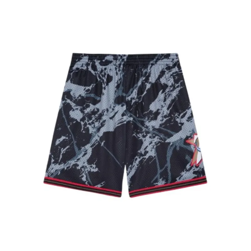 Mitchell Ness Team Marble 'NBA Philadelphia 76ers 2000' Swingman Shorts-1