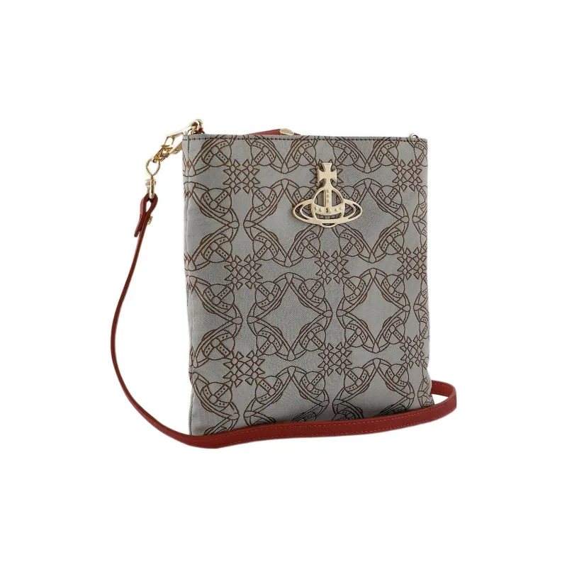 Vivienne Westwood SQUIRE Polyester Shoulder Bag Crossbody Bag Men's Gray-1