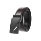 Matte Gunmetal Buckle Coffee Strap