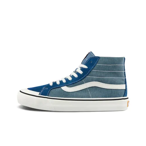 Vans SK8 Skateboard Shoes Unisex High-Top White/Blue