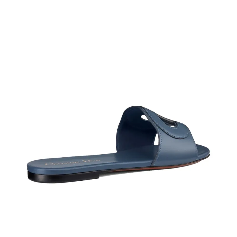 DIOR D-Club Slide Slippers Women's Blue-3