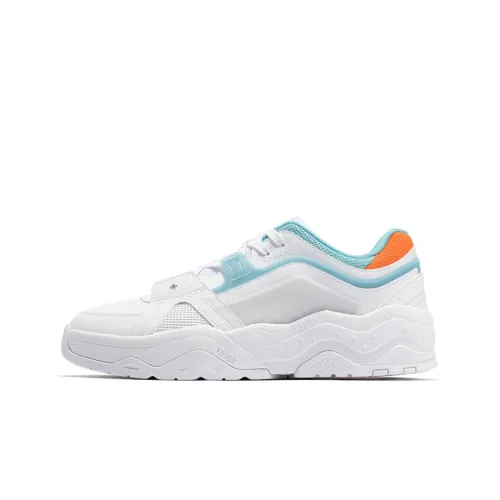 361° Bounce Technology Anti-Slip And Wear-Resistant Breathable Low-Top Skateboard Shoes Men's White Blue