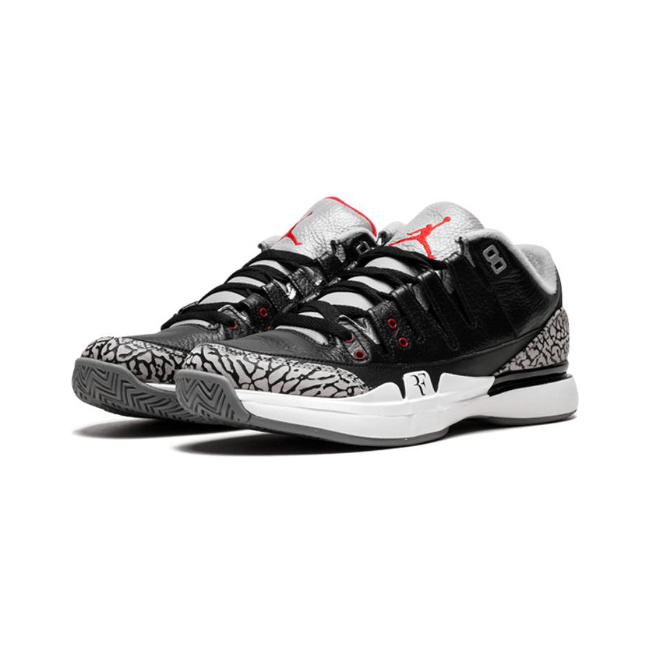 nike zoom vapor aj3 black cement