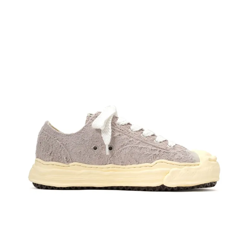 MIHARA YASUHIRO Hank Hank OG Sole Broken Low-Top Stylish Skateboarding Shoes Unisex White Vintage Version-1