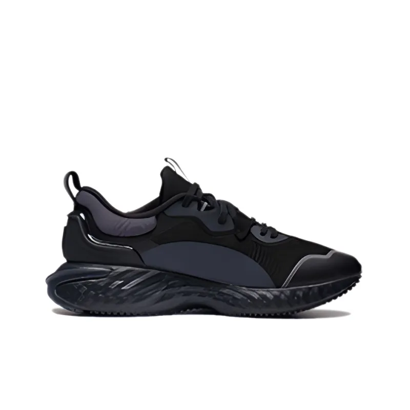 LiNing Cloud Shield Cushioning, Slip Resistant, Abrasion Resistant, Rebound Low Top Sports Casual Shoes Men's Black-1