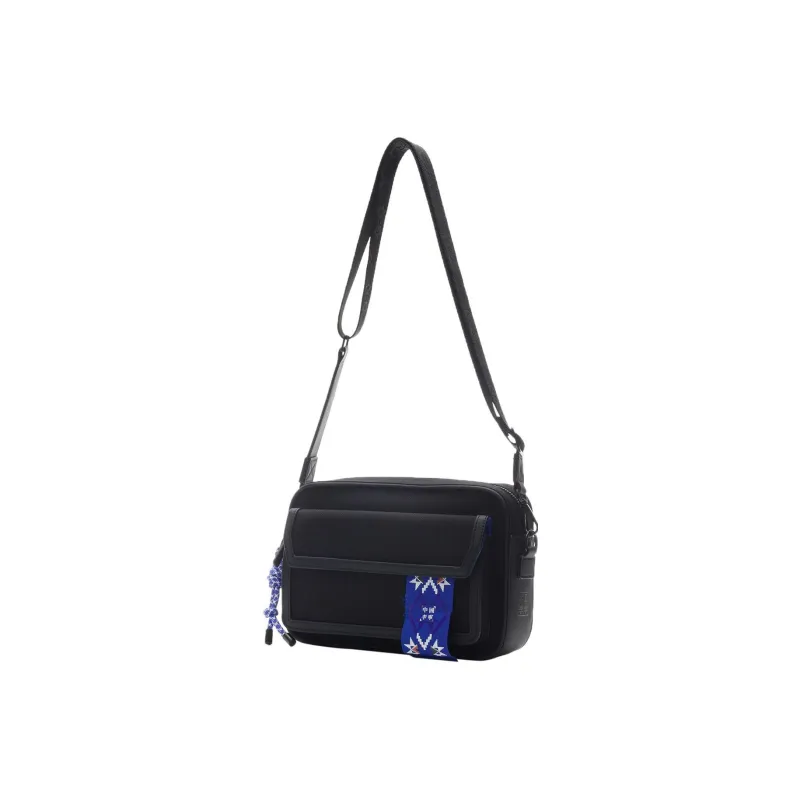 LiNing Fabric Camera Bag, Shoulder Bag, Crossbody Bag Large Size Unisex Black-3