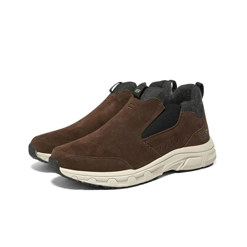 Skechers Lifestyle Oak Canyon Cushioned Anti Slip And Wear Resistant Lightweight Low Top Casual Shoes Men's Brown Black-2
