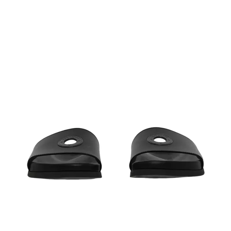 Burberry X Pop Trading Company Melroy Leather Slide Black-2