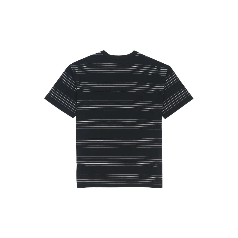 Nike Men's Logo Stripe Breathable Sport T-Shirt Black-1