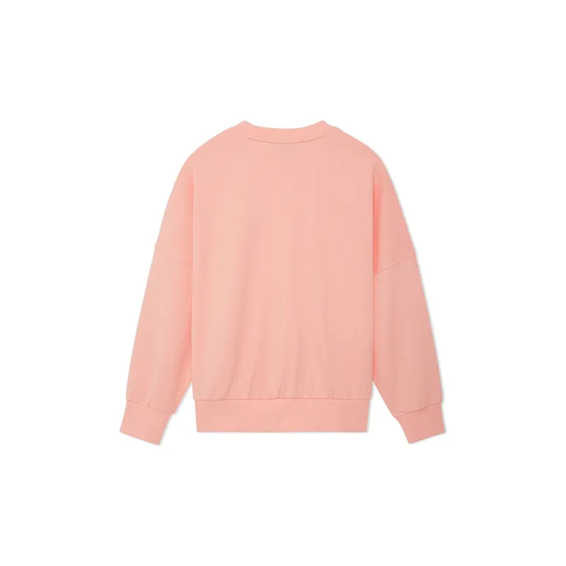 LiNing Sports Life Collection Sweatshirt Women's Bright Lotus Orange-1