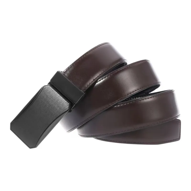ALIEN BANG Cow Leather Leather Belts Men's 3.5CM-4