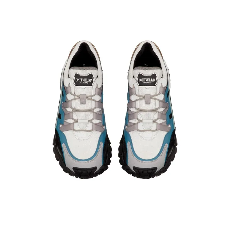 Valentino Climbers Anti Slip Wear Resistant Low Top Casual Shoes Men's Black Blue White-3