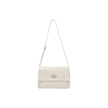 NERDY Nylon Tofu Bag Crossbody Bag Medium Size Unisex Milk White